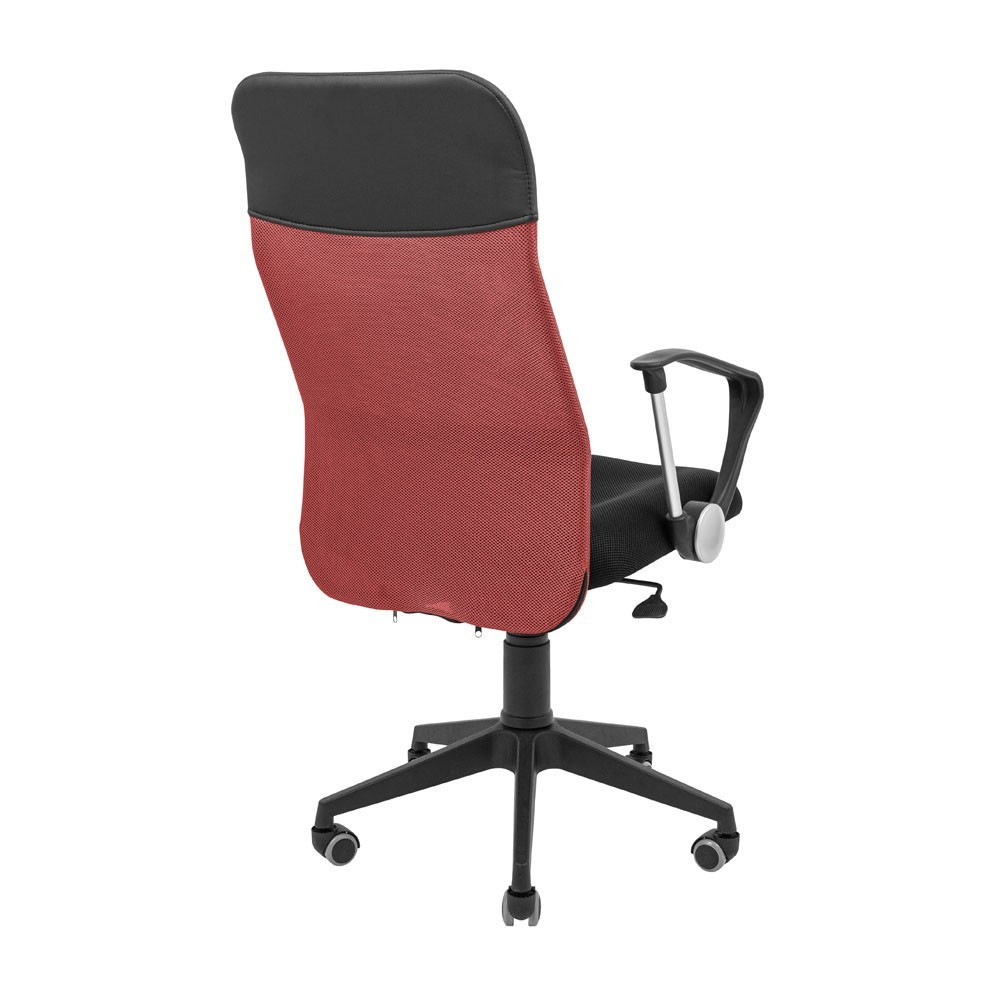 Офісне крісло керівника Ultra M1 Tilt Чорно-червоний Київ - фото 4
