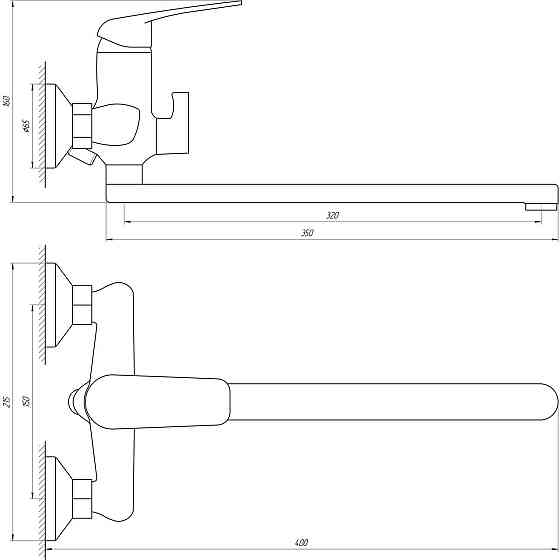 Змішувач для ванни Globus Lux Koln GLK-0208 (000014958) Київ