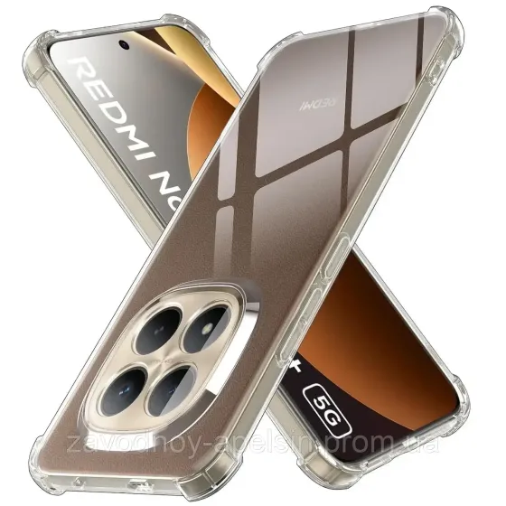 Xiaomi Redmi Note 15 pro+ Plus 5G Чохол прозорий Захист камери (вуглі) Одеса