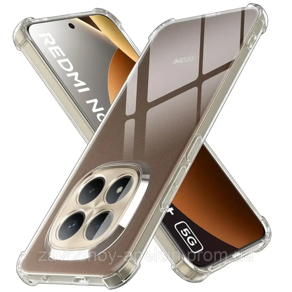 Xiaomi Redmi Note 15 pro+ Plus 5G Чохол прозорий Захист камери (вуглі) Одеса - фото 1