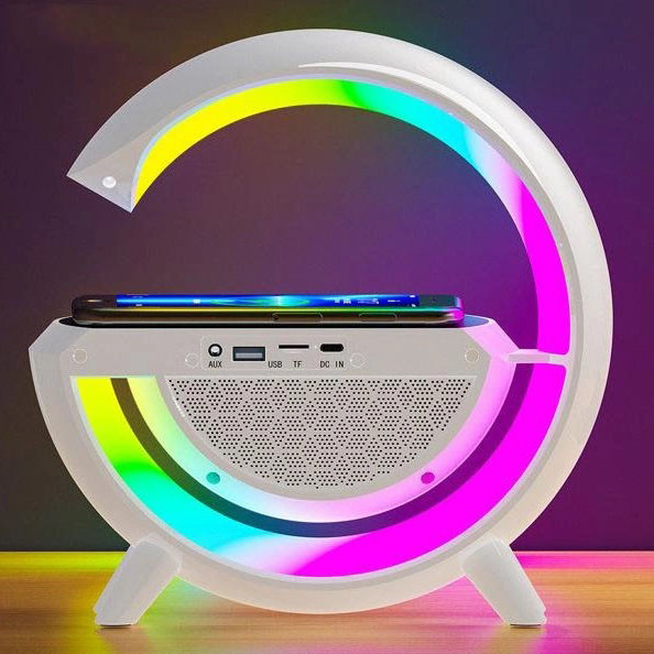 Настольный ночник с беспроводной зарядкой для телефона G-Smart BT-3401, Умная настольная лампа ночник QE-83 Львов - изображение 2