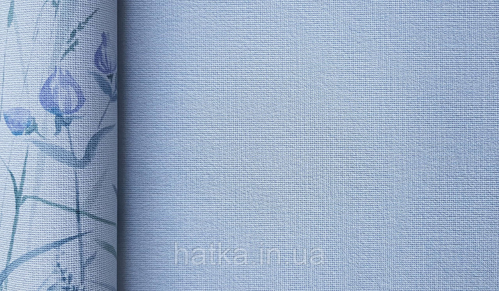 Шпалери вінілові на флізеліні Grandeco Universe метрові однотонні під тканину дрібна точка блакитні UR1011 Київ - фото 3