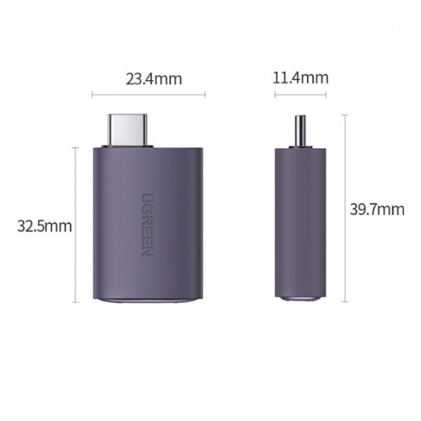 Перехідник USB 2.0 Type-C --> HDMI F UGREEN (US320) Косм Сірий (70450) Київ - фото 3