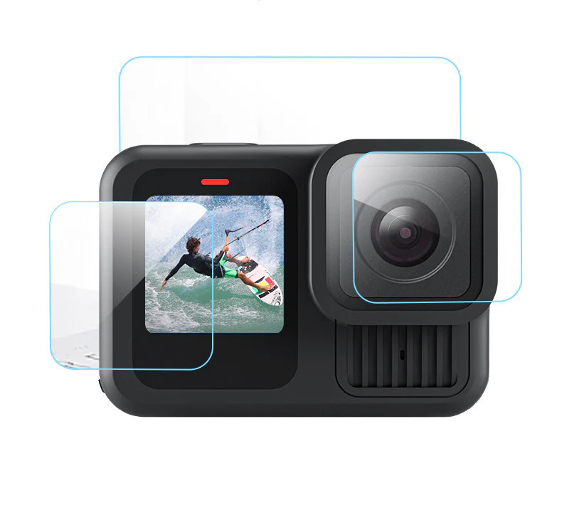 Защитная пленка GoPro 13 на экраны линза Telesin S6-FLM-08-TGP Киев - изображение 1