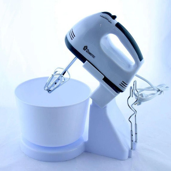 Бытовой миксер для кухни Domotec, Ручной миксер с металлической насадкой для хлебного теста HD-43 Киев - изображение 1