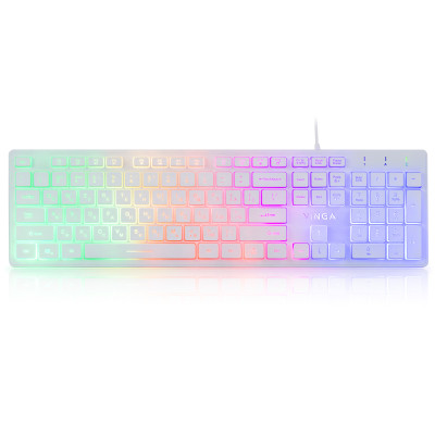 Клавиатура Vinga KB410 White Винница - изображение 1