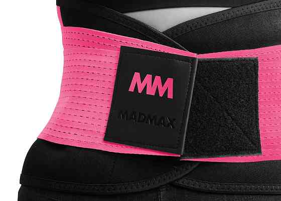 Пояс компрессійний MadMax MFA-277 Slimming belt Black/neon pink L Кам'янське
