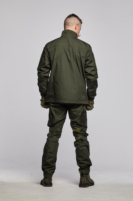 Чоловіча армійська літня куртка хакі ріп стоп , вітрозахисна польова штурмова куртка з капюшоном Львів - фото 2
