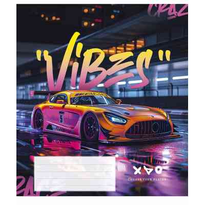 Тетрадь Школярик Night racers 48 листов линия (048-3452L) Винница