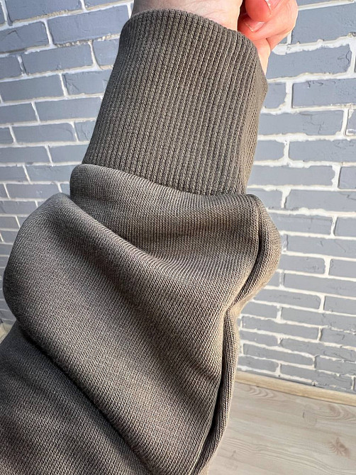 Костюм женский Joggy 7924-7631 джоггеры на резинке и худи с капюшоном бабочка на спине коричневый, коричневый, M Киев - изображение 15