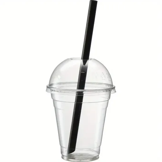 Многоразовые металлические соломинки черные, 4 шт. Киев