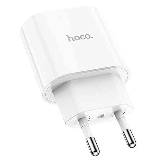 Мережевий зарядний пристрій з кабелем HOCO C94A Metro single port PD20W charger set(Type-C to Type-C) White Одеса