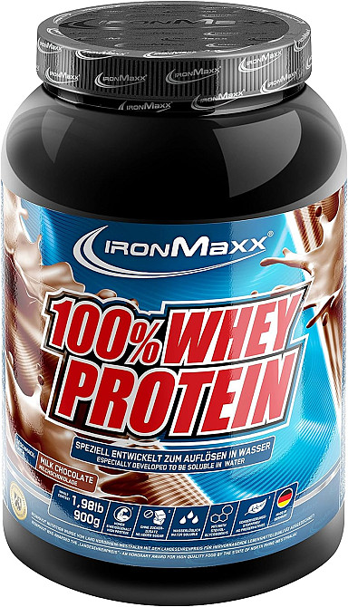 Протеин Ironmaxx 100% Whey Protein 900 g (Milk Chocolate) Луцк - изображение 1