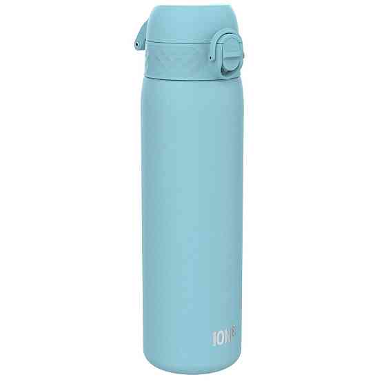 Пляшка для води металева ION8 600 мл. Stainless Steel, Alaskan Blue Кам'янське