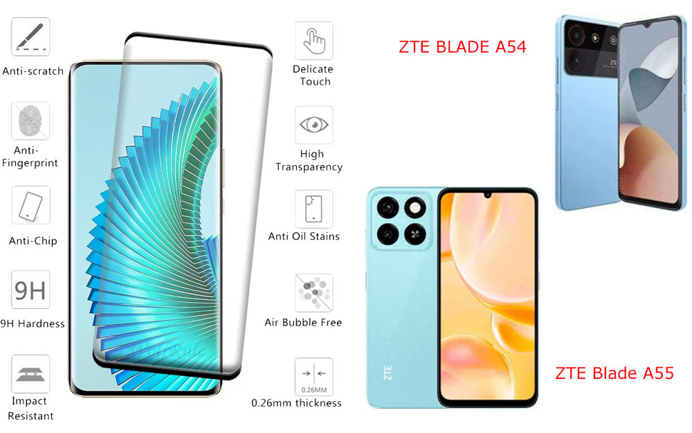Захисне скло HyperGlass Pro для ZTE BLADE A54, Blade A55 – максимальна чутливість та захист Київ - фото 2