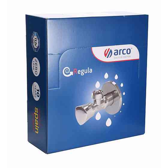 НАБІР Кран вентильний кутовий ARCO 1/2″х1/2″ ZENIT REGULA Z0912 30шт. VTQ005 Луцк