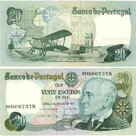 Португалія Portugal 20 escudos 1978 Pick176b UNC Полтава