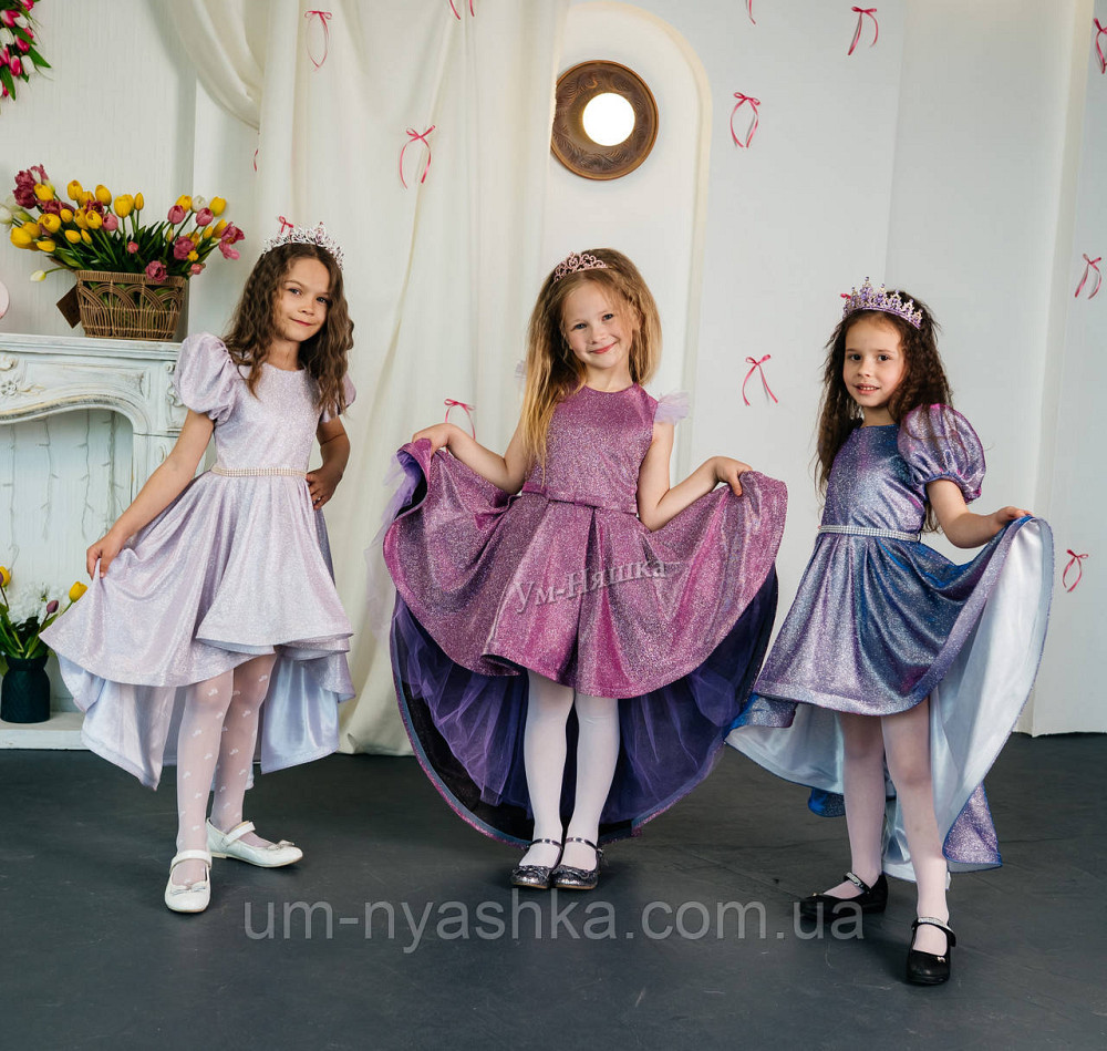 Пышное удлиненное блестящее платье люрекс Кривой Рог - изображение 4