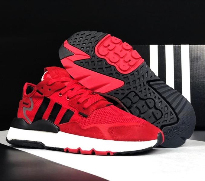 Кросівки Чоловічі Adidas Jogger Червоні Адідас Бігові (розміри: 41,42,43,44,45) Відео Огляд Дніпро - фото 5