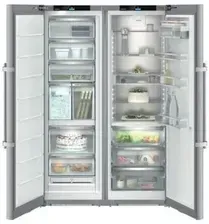 Холодильник Lodówka Liebherr XRFsd 526 Side by Side 185,5 cm Szara Киев