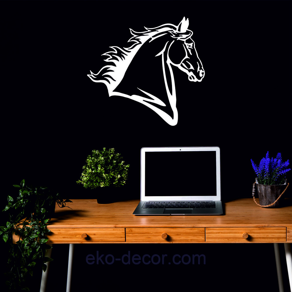 Декоративне настінне Панно «Лошадь», Декор на стіну 90*83 см, Білий Київ - фото 3