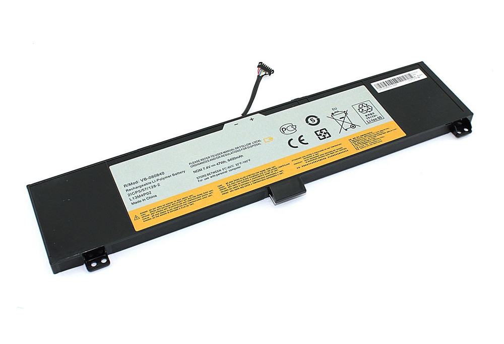 Аккумулятор для ноутбука Lenovo L13M4P02 IdeaPad Y50-70 7.4V Black 6400mAh OEM Вінниця - фото 1