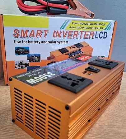 Перетворювач напруги з 12-24 V на 220 V, 3500W Інвертор із захистом. Київ