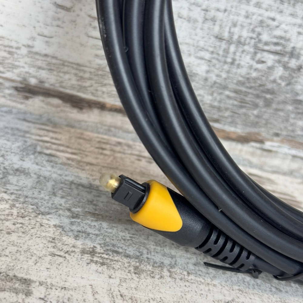 Аудіо кабель оптичний Toslink-Toslink 5 м OD5.0 для передачі багатоканального звуку Київ - фото 4