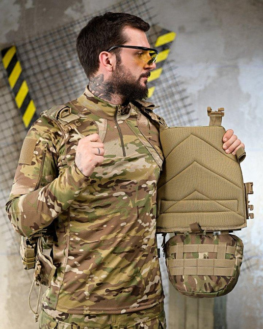 Плитоноска 4 точки быстрый сброс stragen  мультикам с рюкзаком ПП 7909 Одесса - изображение 7