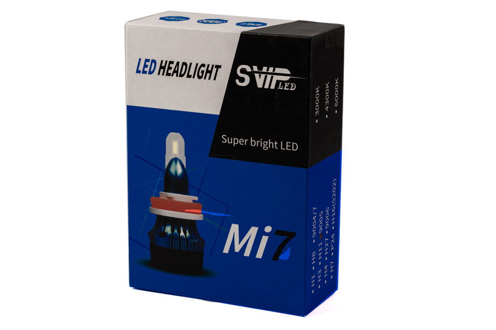 Комплект LED ламп HeadLight Mi7 H11 (PGJ19-2) 55W 12V 4000Lm с активным охлаждением Харьков - изображение 2