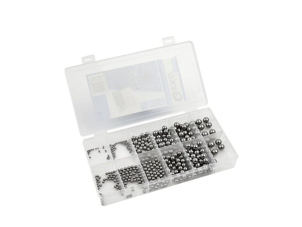 РемНабір сталевих кульок підшиників "GeKo" комплект: 11 розміріва - 470 штук Київ - фото 1