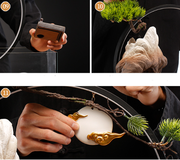 Аквариум Декоративный водопад комнатный 49х60 см БОЛЬШОЙ подставка для благовоний, увлажнитель воздуха Кременчуг - изображение 8