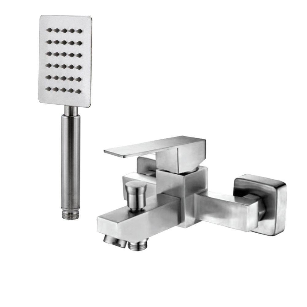 Смеситель для ванны WEZER PRO3С-02 с лейкой, сатин Киев - изображение 1