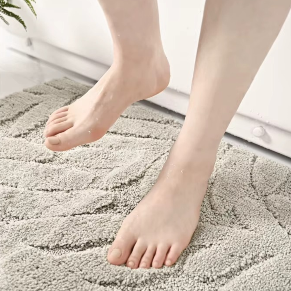 Набор ковриков в ванную комнату и туалет комплект для ванной и унитаза,микрофибра антискользящие  в ванную серый Каменец-Подольский - изображение 4