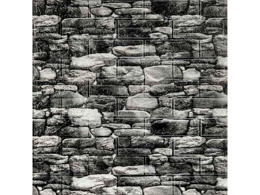 Панель стенная 3D 770 * 700 * 5мм 040 Серый (D) SW-00000483 ТМ STICKER WALL Киев - изображение 1