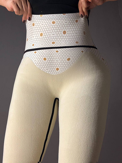 Лосины женские Ласточка 750-751 широкий пояс из пуш ап утепленные на меху черные, черный, S Киев - изображение 5