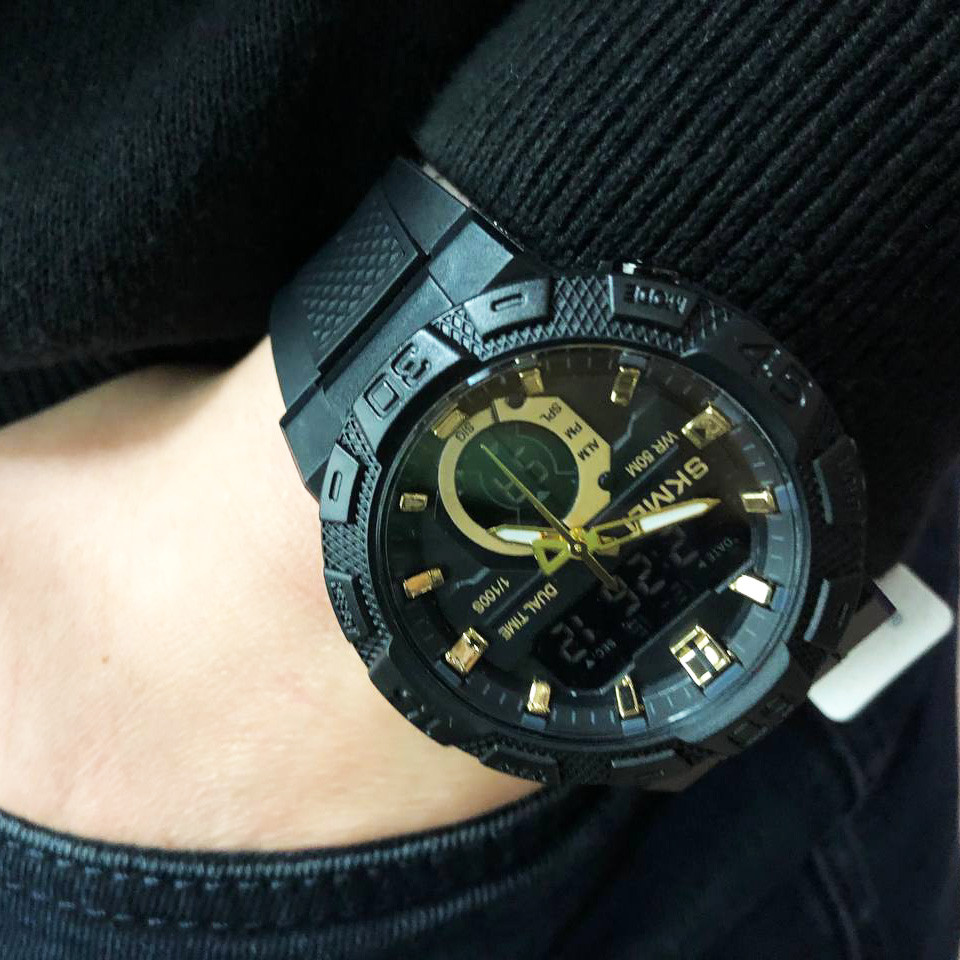 Армійські електронні годинники SKMEI 1881GDBK, Тактичні армійські годинники водонепроникні ZH-79 Львів - фото 8