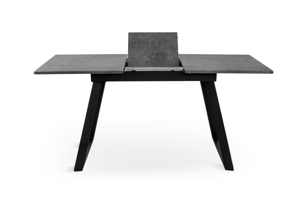 Стіл Хьюстон 130(+40)*77 чорний метал/мрамор темн Київ - фото 4