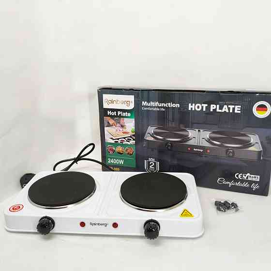 Плитка двухкомфорочная электрическая, Портативная электрическая электроплита, Плита бытовая портативная OV-13 Львов