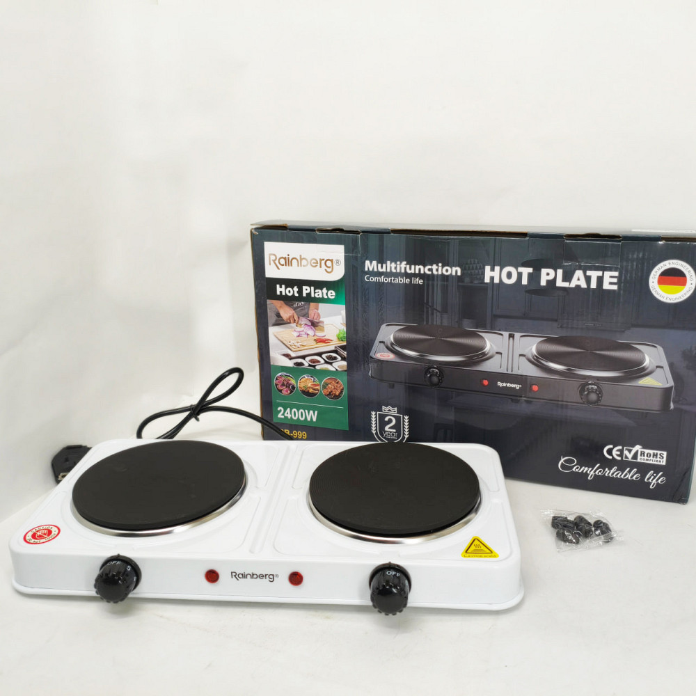 Плитка двухкомфорочная электрическая, Портативная электрическая электроплита, Плита бытовая портативная OV-13 Львов - изображение 3