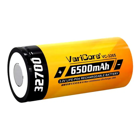 Аккумулятор 32700 VariCore LIFE-PO4 6500mAh 3.2V (VC-3265) N 55A Желтый Киев