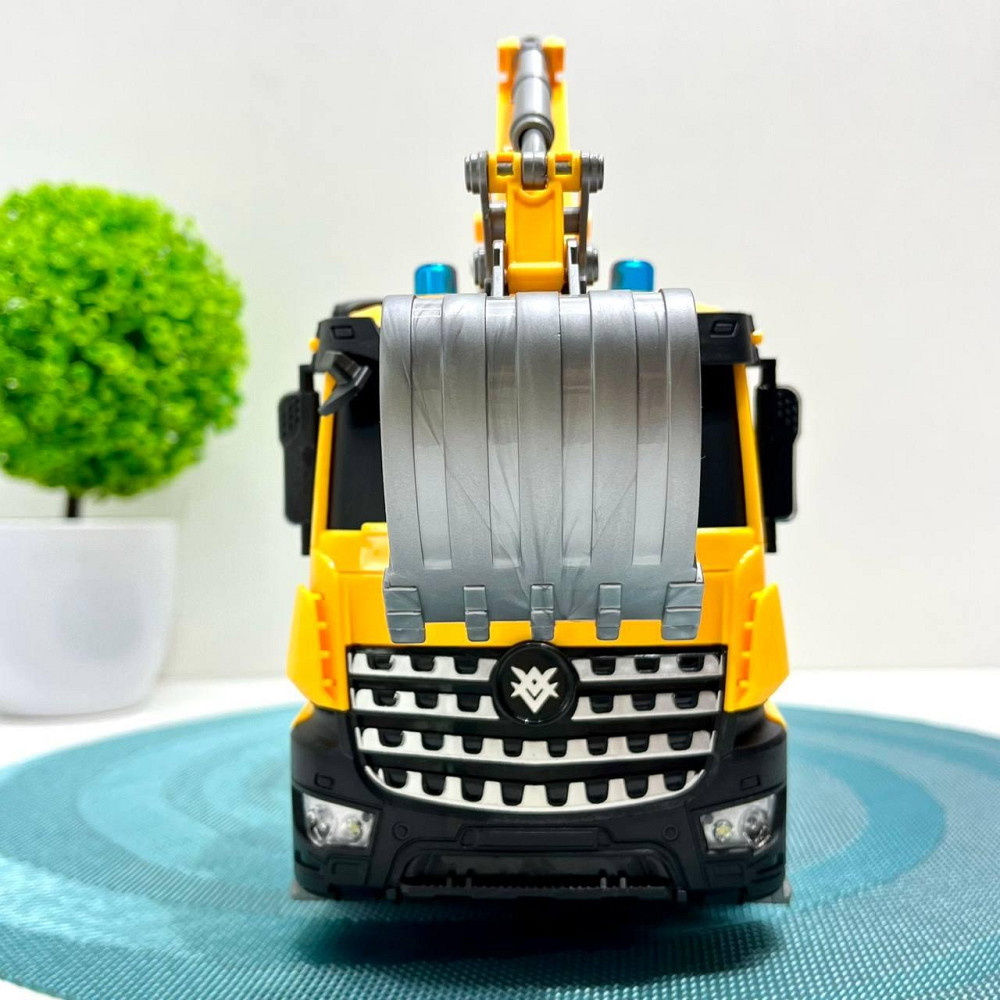 Машинка будтехніка на радіокеруванні акумулятор підсвічування рухомі деталі Жовта (YJ-113-1-2) Чернігів - фото 8