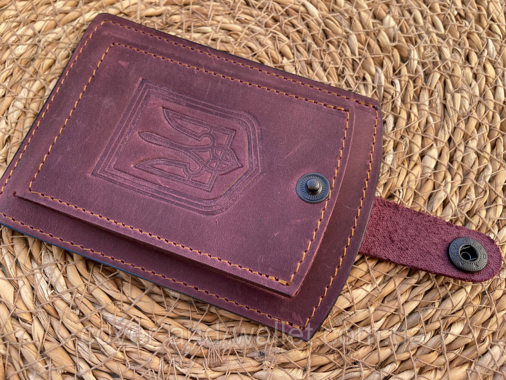 Обкладинка для пенсійного та авто документів з гербом України Puos Київ - фото 6