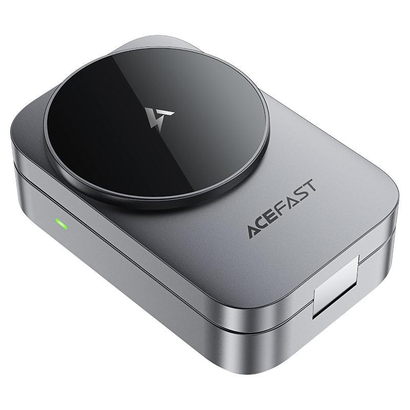 Бездротовий зарядний пристрій ACEFAST E22 Desktop 3-in-1 Wireless Charging holder Metal Gray Одеса - фото 4