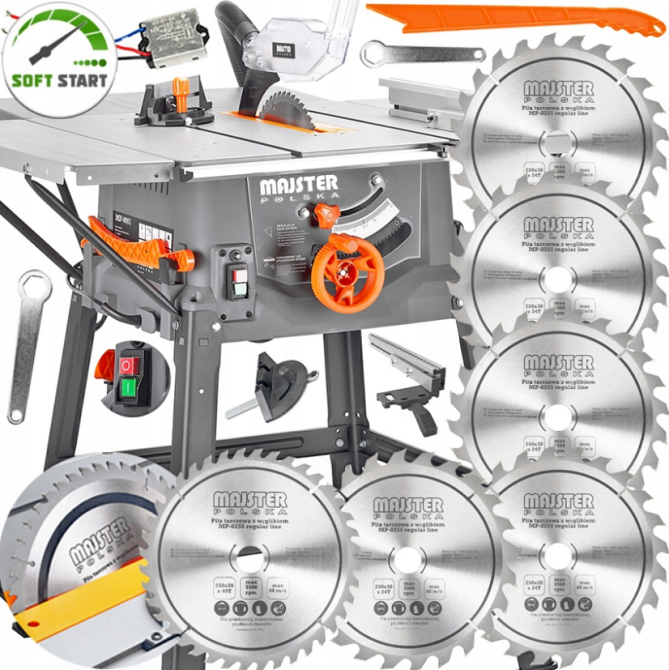Циркулярна пила 3400Вт 250мм Majster Polska (Польща) Київ - фото 1