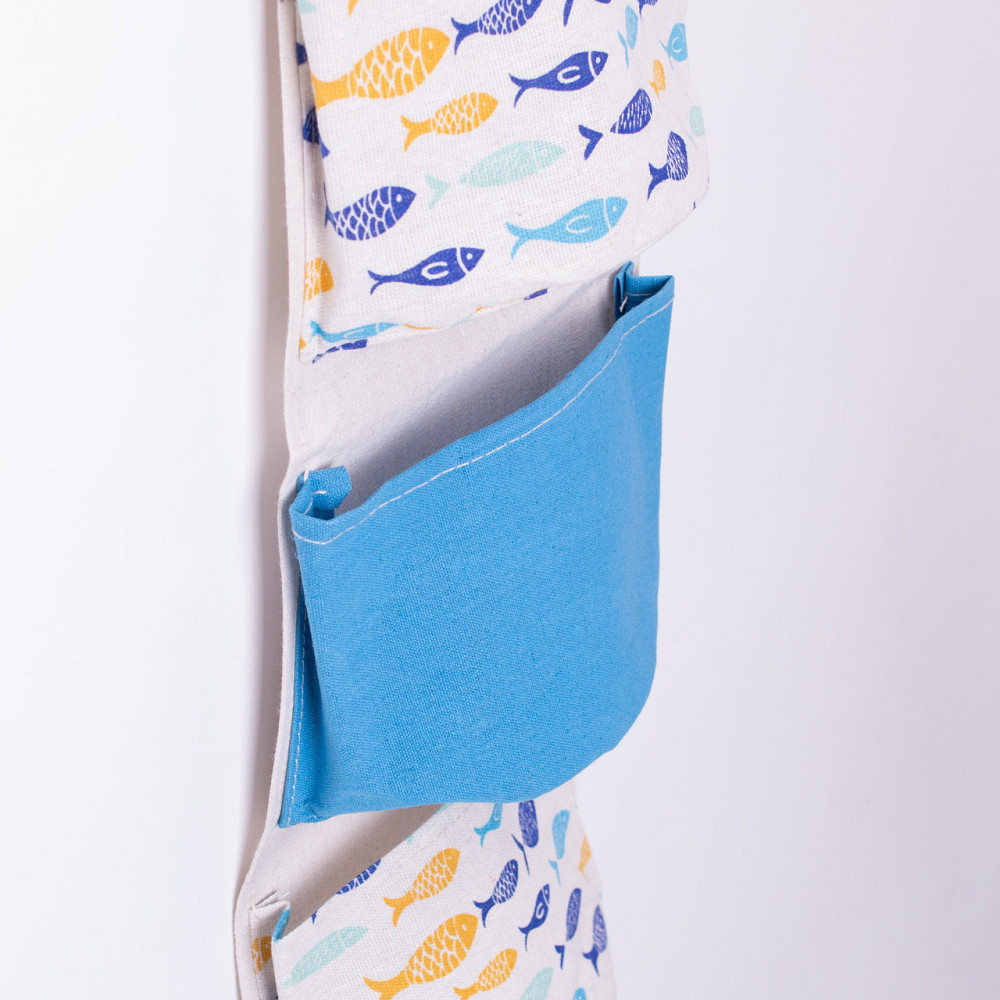 Yiwu Підвісний органайзер на 5 відділень 20×58 (см) Синій HP-41-13BL Київ - фото 7