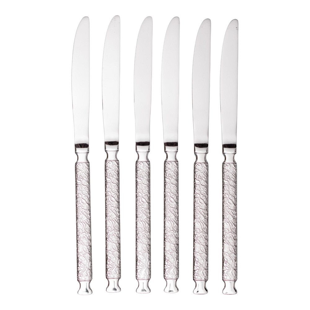 Ding Lanfang Набір столових ножів 6 (шт) з нержавіючої сталі 23 (см) Срібло HP-8-37 Коломия - фото 2