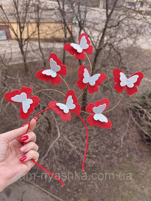 Обруч бабочки Бабочка голубая Кривой Рог - изображение 4