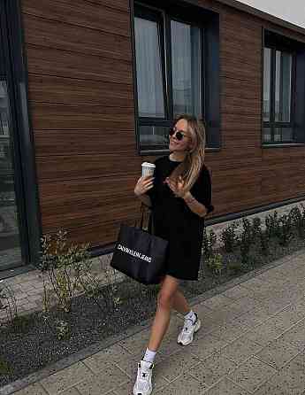 Женское стильное повседневное платье-футболка турецкая двунитка Одесса