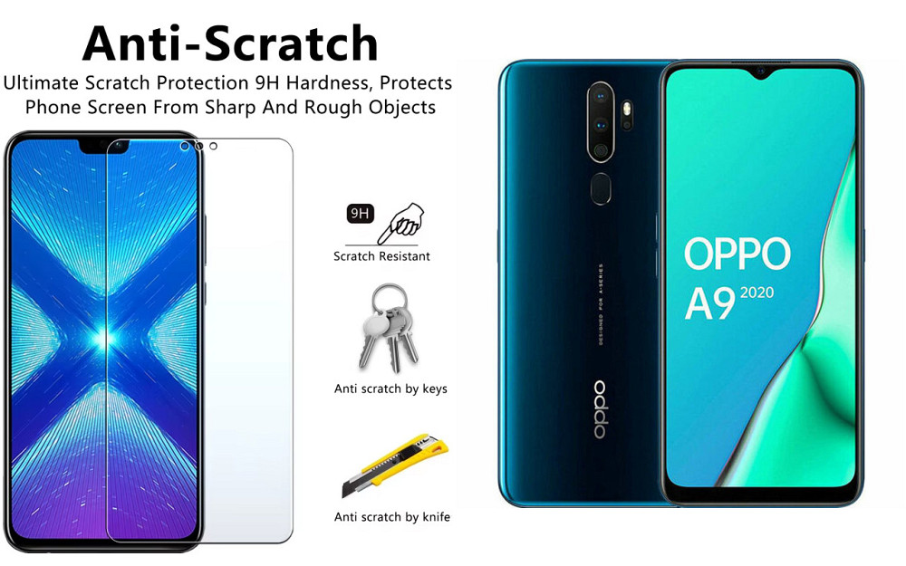 Защитное стекло NeoGlass для Oppo A9 2020 – ультрапрозрачное и устойчивое Киев - изображение 1